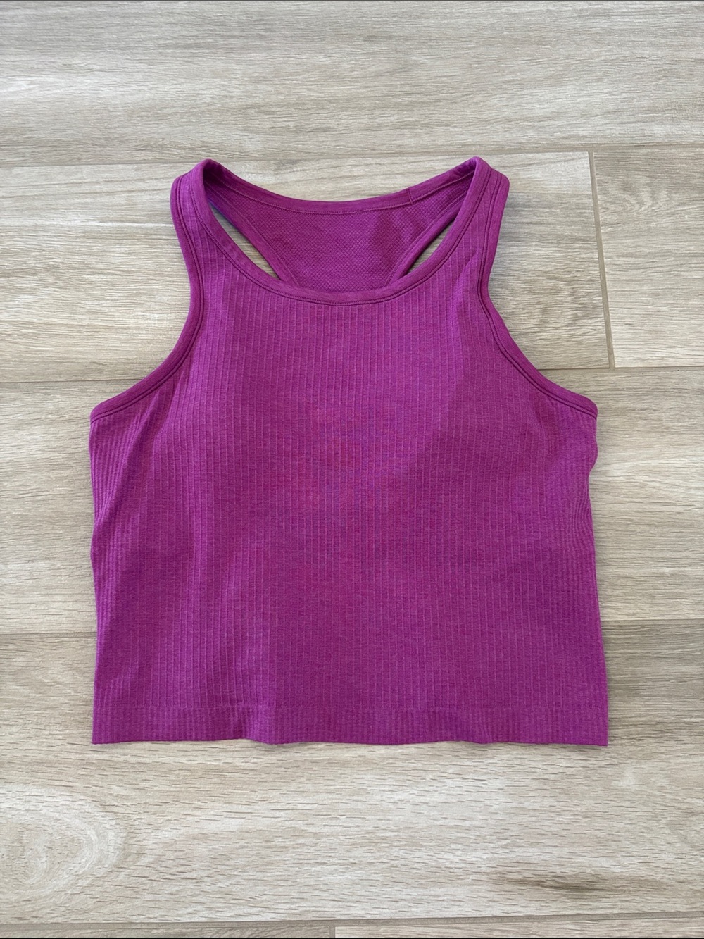 Lululemon Purple Ebb To Street Cropped Racerback Tank Top Size 10